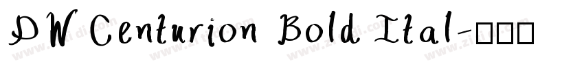 DWCenturion BoldItal字体转换